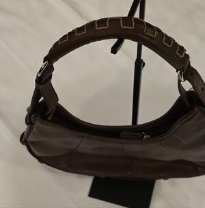 Classic Brown Leather Hobo Bag (EUC)